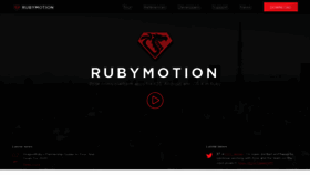 What Rubymotion.com website looked like in 2021 (2 years ago)