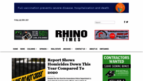 What Rhinotimes.com website looked like in 2021 (2 years ago)