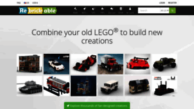 What Rebrickable.com website looked like in 2021 (2 years ago)