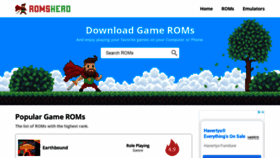 What Romshero.com website looked like in 2021 (2 years ago)