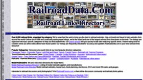 What Railroaddata.com website looked like in 2021 (2 years ago)