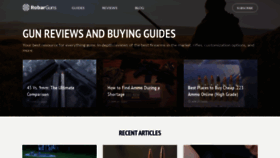 What Robarguns.com website looked like in 2021 (2 years ago)