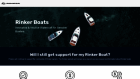 What Rinkerboats.com website looked like in 2021 (2 years ago)