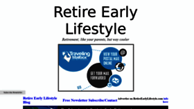 What Retireearlylifestyle.com website looked like in 2021 (2 years ago)