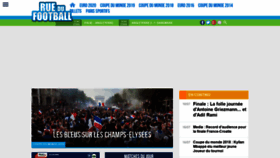 What Ruedufootball.com website looked like in 2021 (2 years ago)