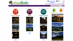 What Retreatfinder.com website looked like in 2021 (2 years ago)