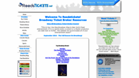 What Reedstickets.net website looked like in 2021 (2 years ago)