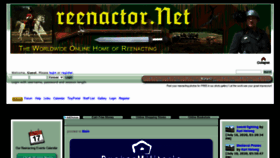 What Reenactor.net website looked like in 2021 (2 years ago)