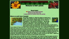 What Robsplants.com website looked like in 2021 (2 years ago)