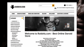 What Roids4u.com website looked like in 2021 (2 years ago)