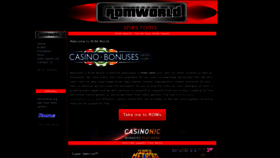 What Romworldonline.com website looked like in 2021 (2 years ago)