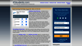 What Rtstudents.com website looked like in 2021 (2 years ago)
