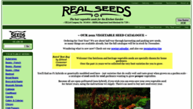 What Realseeds.co.uk website looked like in 2021 (2 years ago)