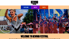What Rewindfestival.com website looked like in 2021 (2 years ago)
