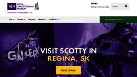 What Royalsaskmuseum.ca website looked like in 2021 (2 years ago)