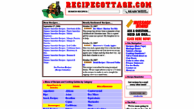 What Recipecottage.com website looked like in 2021 (2 years ago)