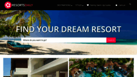 What Resortsdaily.com website looked like in 2021 (2 years ago)