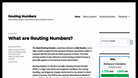 What Routingno.com website looked like in 2021 (2 years ago)