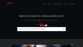 What Robloxscripts.com website looked like in 2021 (2 years ago)