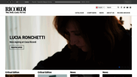 What Ricordi.com website looked like in 2021 (2 years ago)