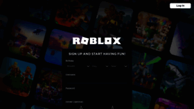 What Roblox.com website looked like in 2021 (2 years ago)