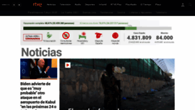 What Rtve.es website looked like in 2021 (2 years ago)