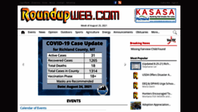 What Roundupweb.com website looked like in 2021 (2 years ago)