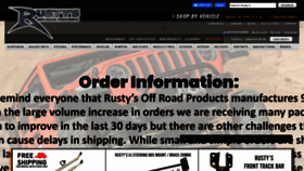 What Rustysoffroad.com website looked like in 2021 (2 years ago)