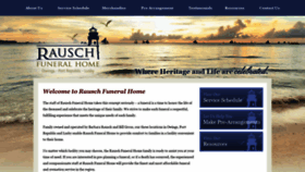 What Rauschfuneralhomes.com website looked like in 2021 (2 years ago)