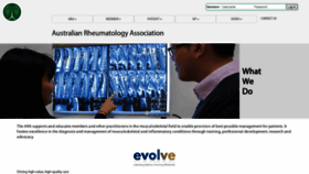 What Rheumatology.org.au website looked like in 2021 (2 years ago)