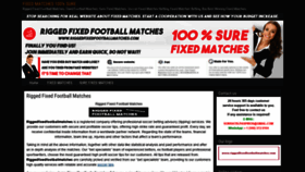 What Riggedfixedfootballmatches.com website looked like in 2021 (2 years ago)