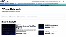What Refcards.com website looked like in 2021 (2 years ago)