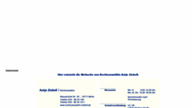 What Rechtsanwaeltin-ziebell.de website looked like in 2021 (2 years ago)