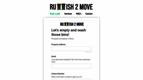 What Rubbish2move.com.au website looked like in 2021 (2 years ago)