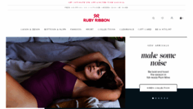 What Rubyribbon.com website looked like in 2021 (2 years ago)