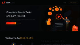 What Rbx.club website looked like in 2021 (2 years ago)