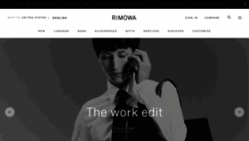 What Rimowa.com website looked like in 2021 (2 years ago)