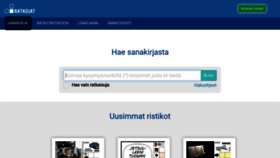 What Ratkojat.fi website looked like in 2021 (2 years ago)