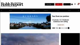 What Robbreport.com.au website looked like in 2021 (2 years ago)