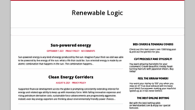 What Renewablelogic.com.au website looked like in 2021 (2 years ago)