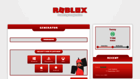 What Robuxway.me website looked like in 2021 (2 years ago)