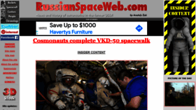 What Russianspaceweb.com website looked like in 2021 (3 years ago)