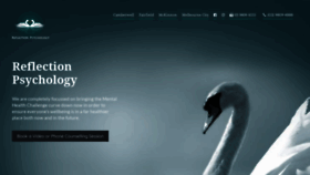 What Reflectionpsychology.com.au website looked like in 2021 (2 years ago)