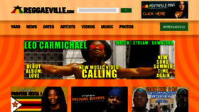 What Reggaeville.com website looked like in 2021 (2 years ago)