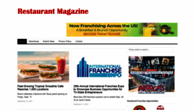 What Restaurantmagazine.com website looked like in 2021 (2 years ago)