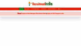 What Recruitmentindia.in website looked like in 2021 (2 years ago)