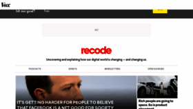 What Recode.net website looked like in 2021 (2 years ago)