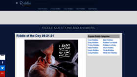 What Riddlesandanswers.com website looked like in 2021 (2 years ago)