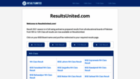 What Resultsunited.com website looked like in 2021 (2 years ago)