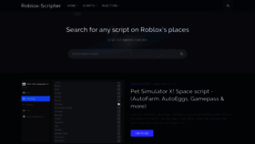 What Roblox-scripter.com website looked like in 2021 (2 years ago)